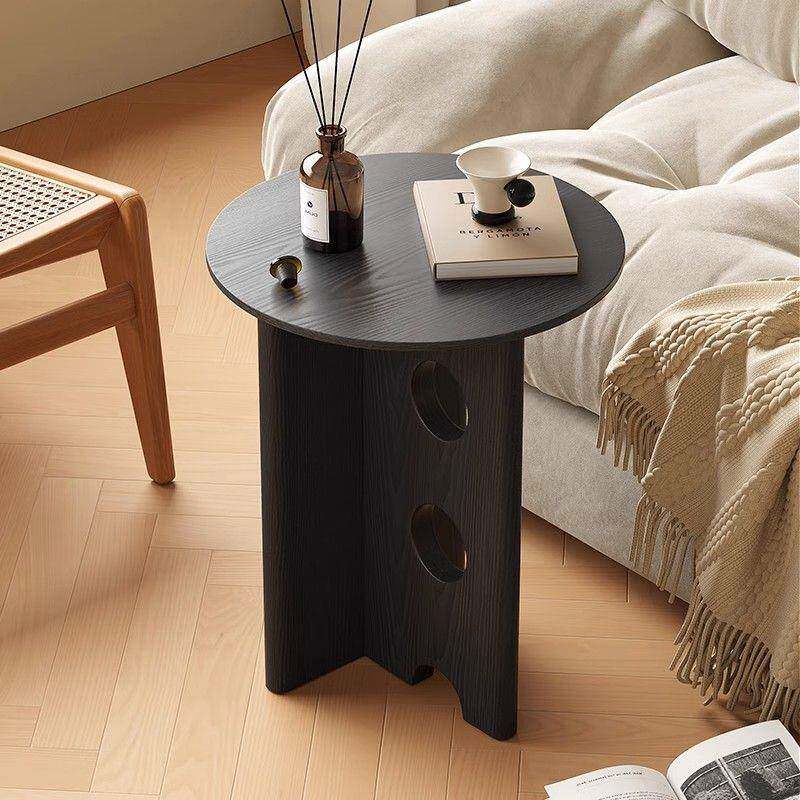 中风实木边几沙发茶几床头角几复古桌客厅圆形小古小户无品牌/型