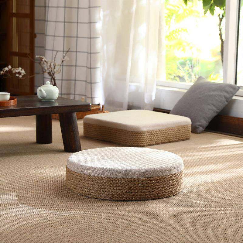 绳蒲团坐垫厚手工编织坐禅落地窗修垫子麻LVSDZD20卧室加飘窗榻打,居家布艺,飘窗垫,淘宝优惠券,粉丝福利购,淘宝优惠卷