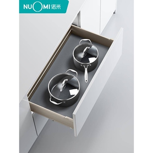 NUOMI/诺米厨房橱柜抽屉式拉篮收纳碗篮碗架碗碟橱柜阻尼拉篮静音