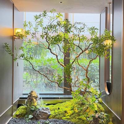 精品仿真马木绿室植橱窗马醉木植醉造景物内高端仿生装饰树大型假