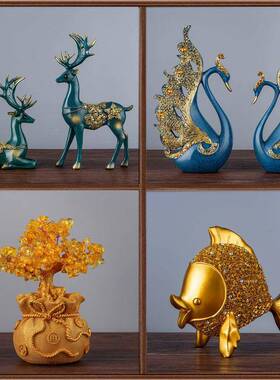 代客厅酒柜上图的摆bVpiABl8件【主八件套】现关轻奢电视柜家居玄