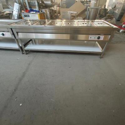 温台玻璃罩加保接菜台各设HJO种异形不锈钢商用抽电加热屉备食堂