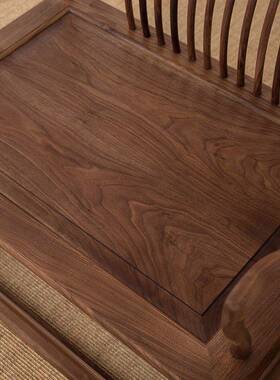 中式实木太师椅茶台主人SVR椅新式原木茶椅客太厅家用中堂椅师中