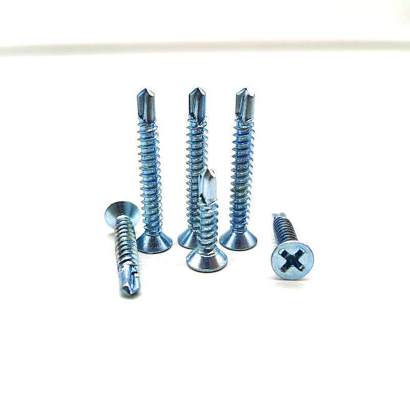 厂家头尾螺丝十105钻字燕平头尾丝高强度加硬沉头钻沉尾钉