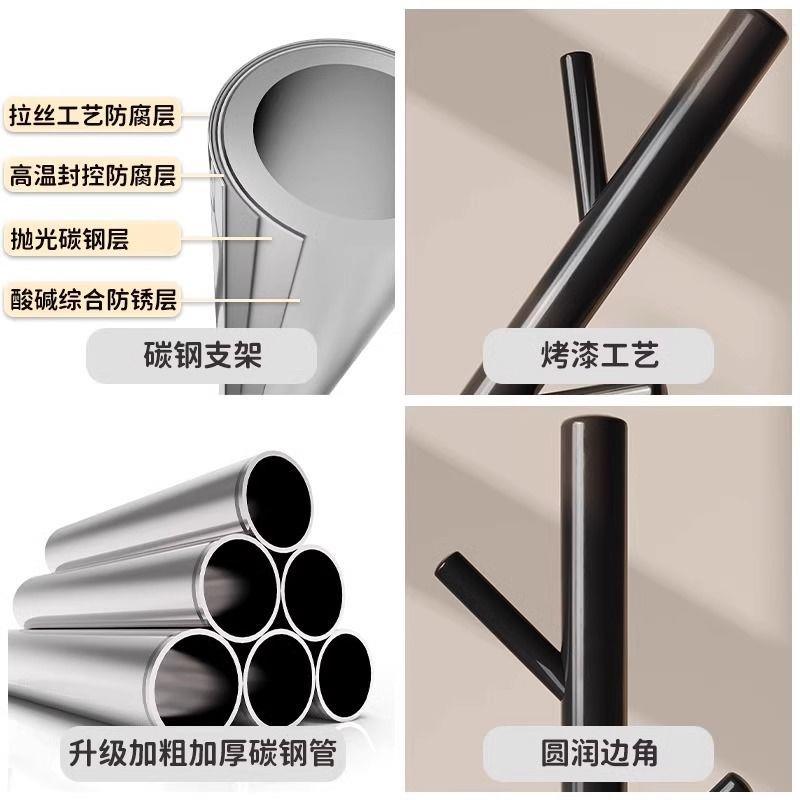 艺衣帽架厅大理石ELL家子用落地立式挂衣架简易卧室客铁挂衣服架