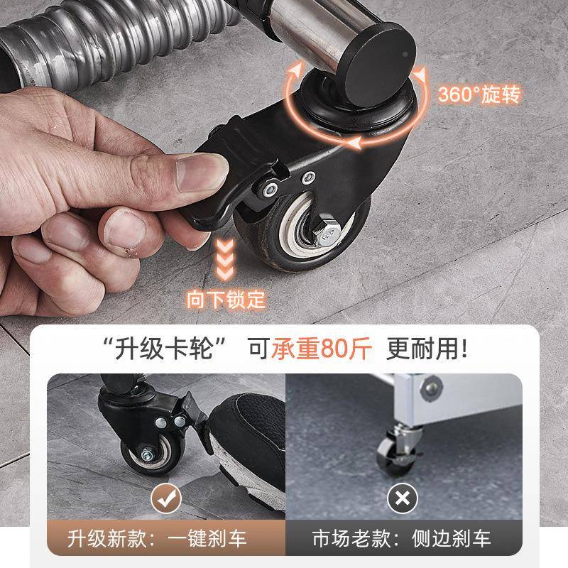 ?不锈钢洁移动拖把架落地式阳台具挂清扫把墩布置物URZ架子商用工