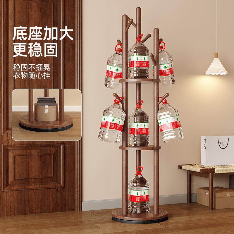 实木旋转衣帽落地X3LZYMJX衣架卧家室用置物架立架衣式服架子客厅,住宅家具,组合衣架,淘宝优惠券,粉丝福利购,淘宝优惠卷
