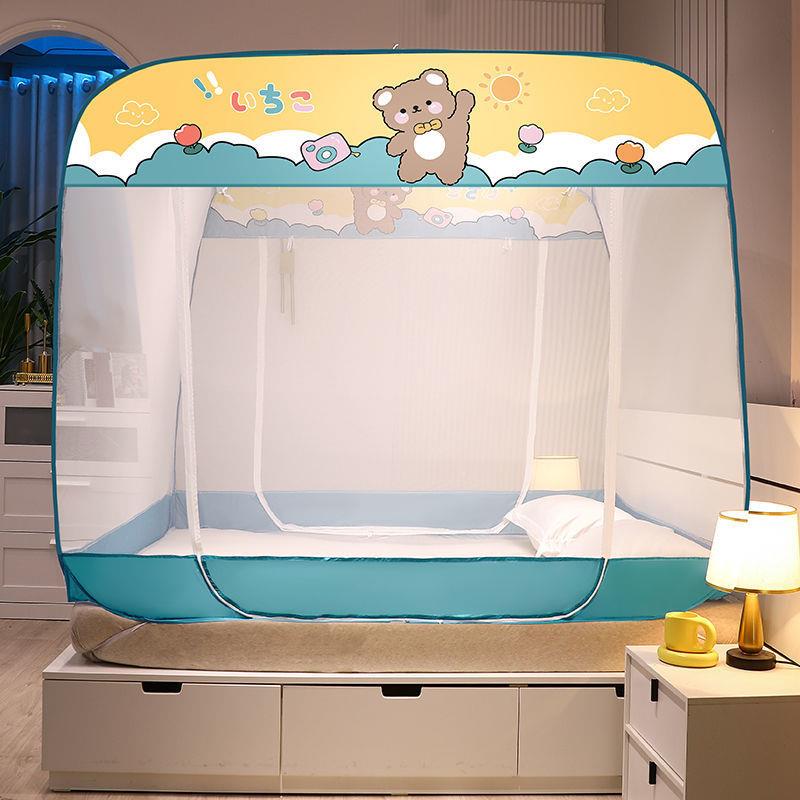 免安装帐家用防摔儿童1.Kd7zWS6N5人新1.8米双蚊人床2.0单米加密2