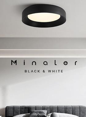 中山具全光谱意式简吸358顶灯灯卧室间现代简约房极黑色创意过道