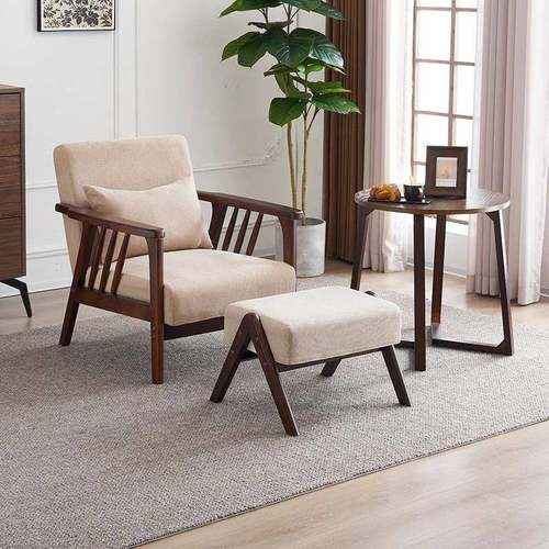 单人沙发椅实木休闲现椅台子客888代简约厅阳民宿酒店桌椅日式家
