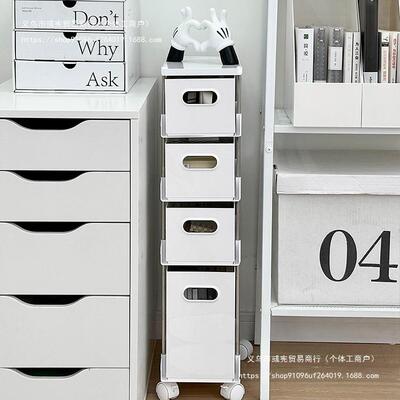 办公室下收纳置物架可移动工位放推书亚包F975SSHJ克力落桌地小车