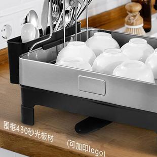 日式 2B架双酒店用碗碗沥架跨境多功层能筷勺收 大容量碗架水A1908