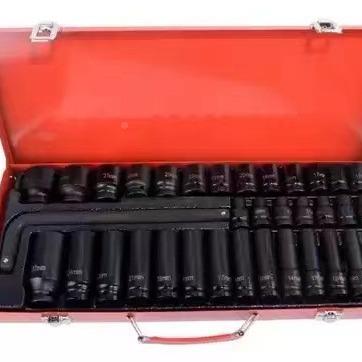 35件具742小炮套筒1/2筒重型加厚加长旋电动扳手工具风六角套套装