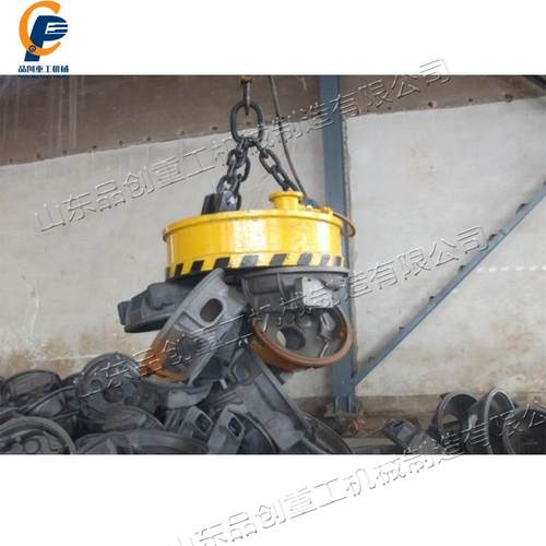 铸盘造厂用耐高温起重电铁磁GHR废钢用强励磁吸铁吊运钢电磁吸盘