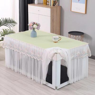 夏季清新薄新款取电烤炉烤炉电烤桌暖桌子罩套火pxx10045长方形茶