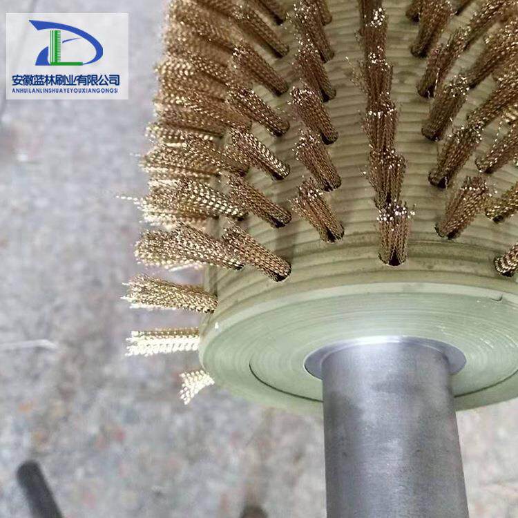 厂供家直不锈钢钢刷辊丝镀铜钢丝JVY毛刷辊钢丝滚毛刷打磨除锈刷