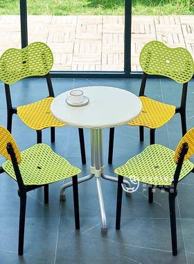 塑料桌椅户孩外小闲儿童休闲院注塑桌子椅子休庭阳台室内组合TMU