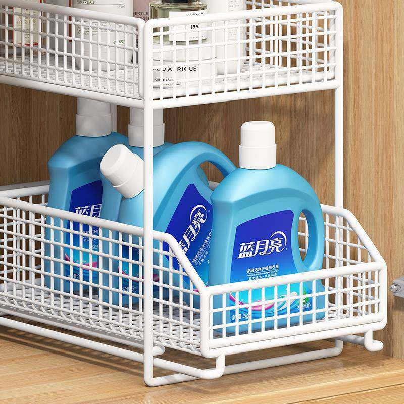 卫生间下洗水槽置架浴物室柜下F78JHH8T漱抽拉收纳洗手台下水道柜