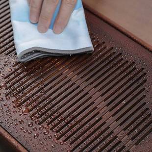 盘茶家用小型盛干茶泡台实木竹制茶观星托客厅办公室高端圆形水储