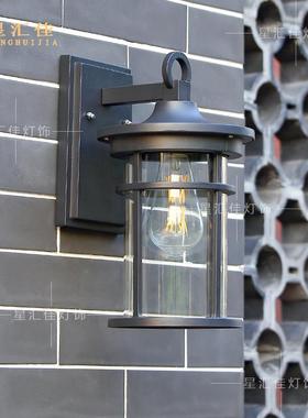 美式古XHJ-TY10壁复灯外防水别墅户室大门口阳台柱子外墙露台围墙