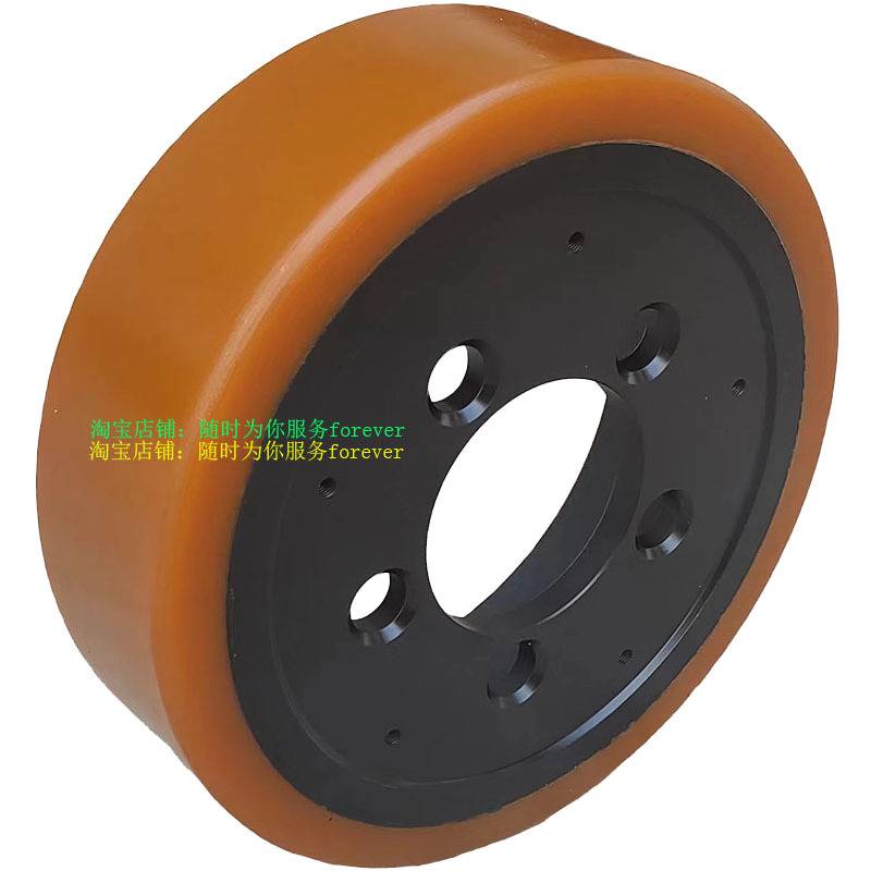 1.4吨合力电动升高叉车CDD14驱动轮后轮牛筋轮PU方向轮转传动轮胎