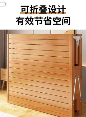 竹折公叠床单人家用办室午休午睡简双人出租易房竹床子加OCX固硬板床