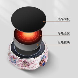 电陶壶炉煮茶壶家圆形热玻544璃煮蒸茶办公室客厅养生用耐茶炉烧