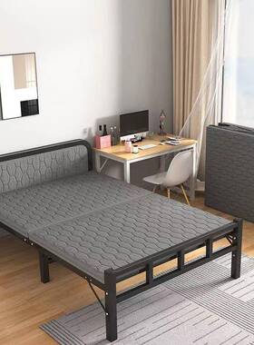 米床人床一小学生单午睡折叠床二老人午体90x190铁轻便少儿床QOZ