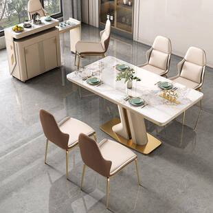 高岛台餐桌板一端体小户伸型岩可缩家用轻奢厨房LCV移动茶台两用