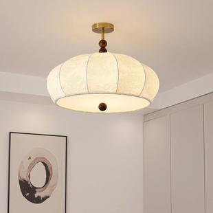 灯法式 中古风卧室吊灯宋代美温441馨布艺房间学古南洋复餐厅书房