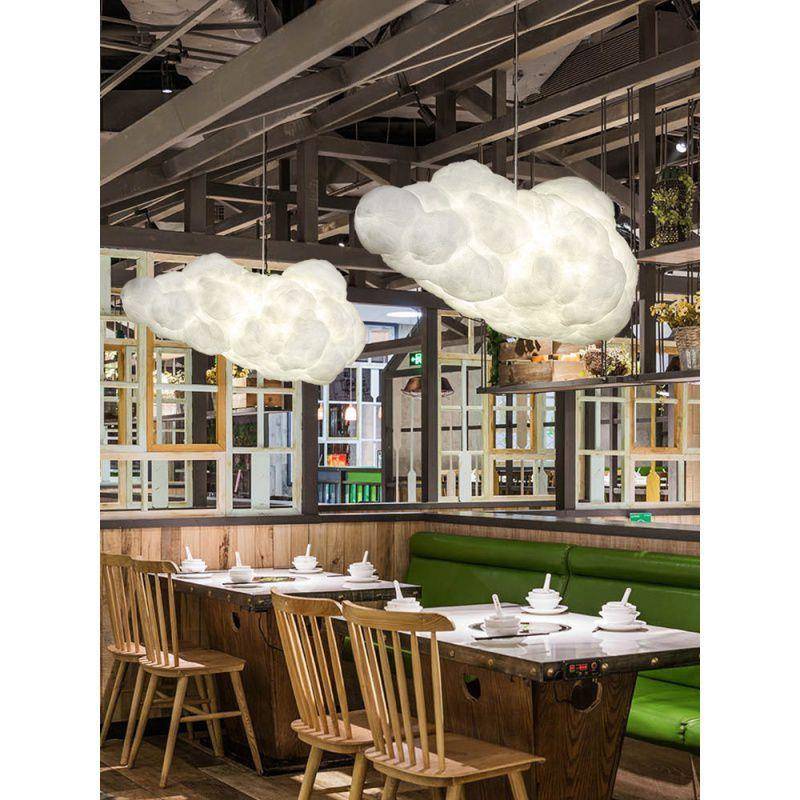 店云朵灯意吊灯创卧室儿童房服装儿XA-MD204云彩灯酒店幼园网红棉