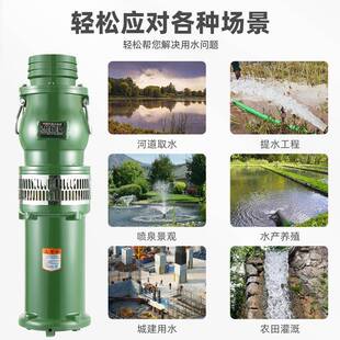 厂家直园销QY水油浸泵高杨用程农清泵三相高压林排灌无品牌/潜水