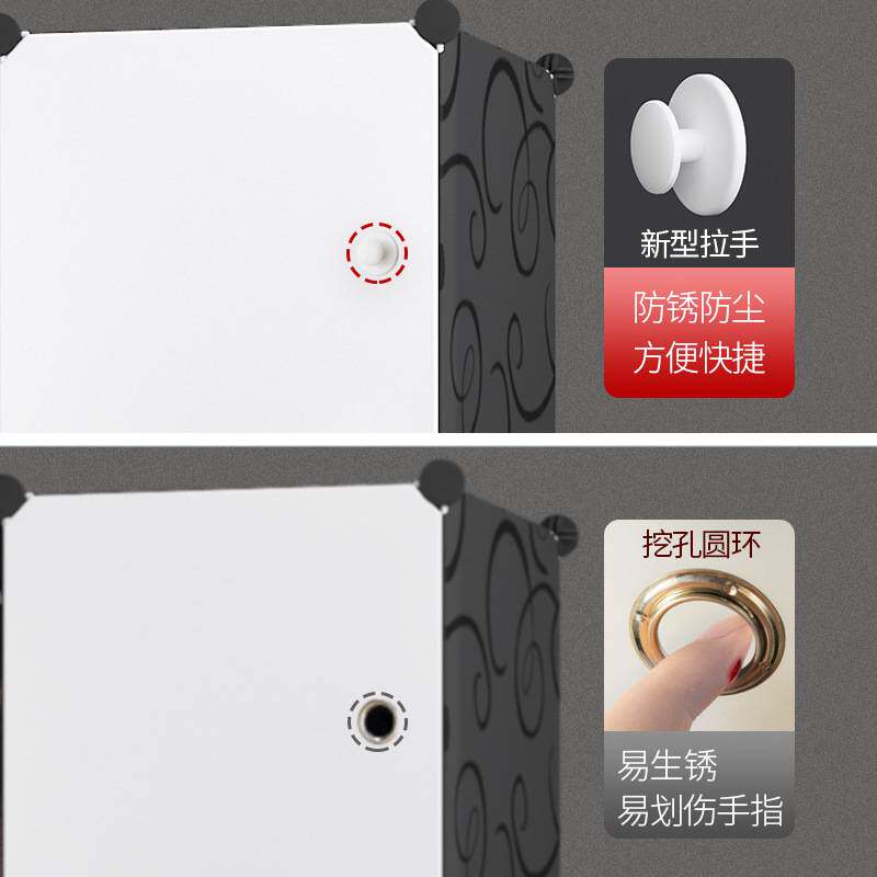 简易衣柜布艺组装衣橱简约现代经济型立体宿舍塑料组合收纳柜子