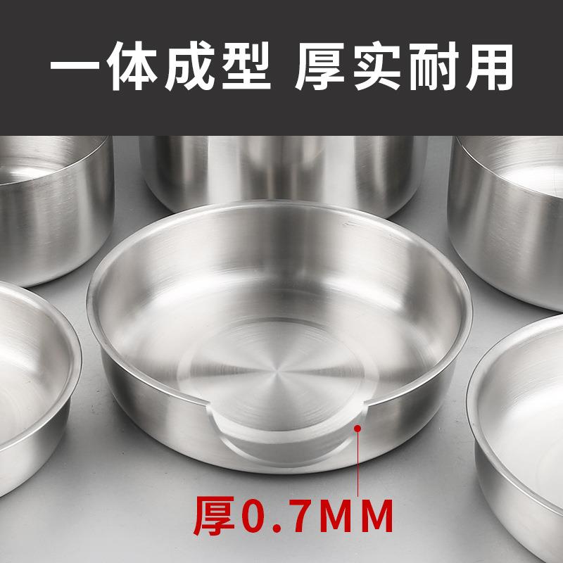 304不锈钢深盘蒸盘圆家形蛋备餐ZQN菜盘用饺子盘大容量蒸菜盘