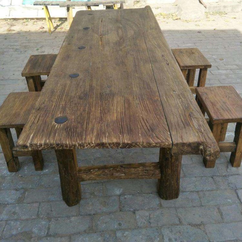 实木桌面板老榆木大板茶桌会议桌飘窗桌子原Y木实木桌板