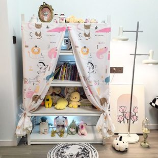 货架酒柜遮尘挡板家用收纳架防尘盖布儿童无门柜子遮丑神器遮挡帘