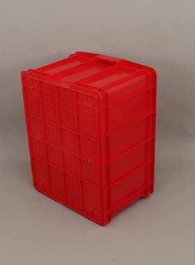 塑料周转箱红色大号外径740*560*400新料养殖箱方箱