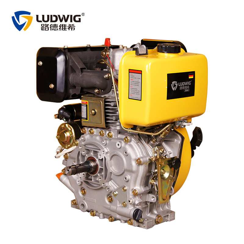 路德维希柴油机186F风冷四冲程单缸发动机10马力工程机械动力
