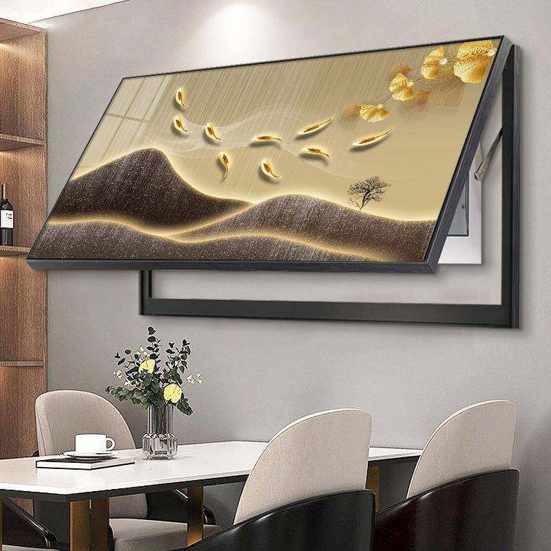 图大尺寸鱼电配关表箱装饰画免打孔OSN电闸电箱遮挡总开盒大幅挂