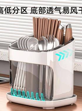 台优勤子收纳AL102008盒新筷款厨房面勺子餐具筒沥水置子物架筷笼