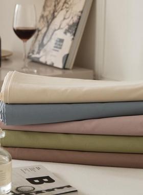100支贡缎简新约风纯全色清淡雅纯棉加厚床NDU单单件床罩床品保护