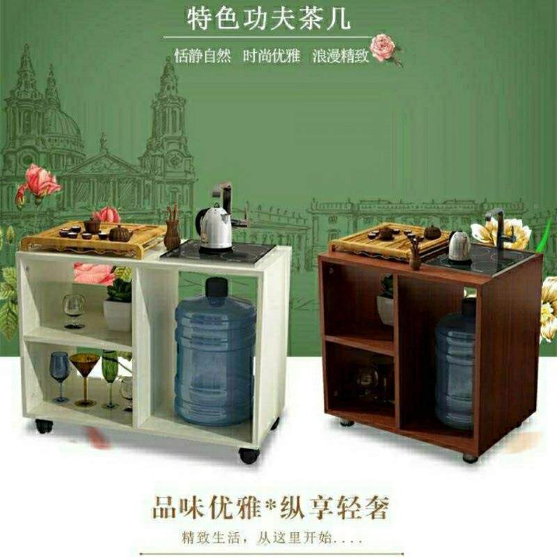 客见详情厅可移储动烧水茶台茶桌子茶水柜下小置水桶家用物柜柜餐