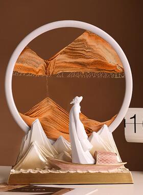 贝20230805汉美创意流沙画件家居关客厅电视玄柜工艺酒摆柜品办公