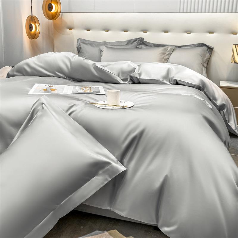 00支CRM20241绒棉纯色长四件套全贡缎简约素色被套床棉单1酒店风
