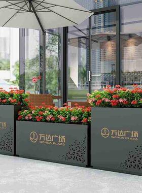 户外花箱铁花架组合业街室花坛DK-29224商广场街道隔断艺花槽庭院