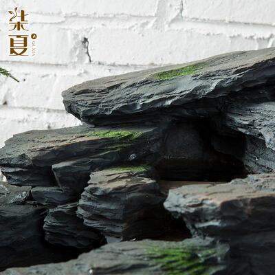 泉中式摆件仿石别头庭院流观水喷DUM现代园林景酒店墅装饰品工厂