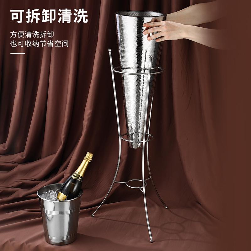 BTZJ桶不钢双层香槟冰镇锈啤酒红酒创意桶冰酒吧KTV商用展示冰桶
