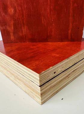 建模酚醛胶面小建红板工地用木工板镜PUJ板面胶合板工程山东筑筑
