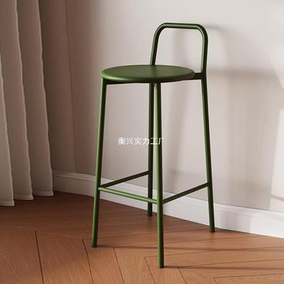 现代简约轻靠奢椅设计户外吧台家用酒3652吧师凳网红背休闲高脚凳