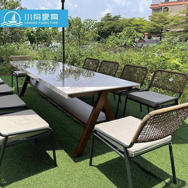 户外22-7-29-露天台藤编桌椅室天外晒花园庭院多聚会餐桌人防水防,商业/办公家具,商用藤编家具,淘宝优惠券,粉丝福利购,淘宝优惠卷